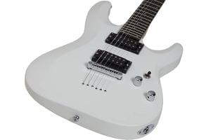 1638862220570-Schecter C-6 SWHT Satin White Deluxe Solid-Body Electric Guitar4.jpg